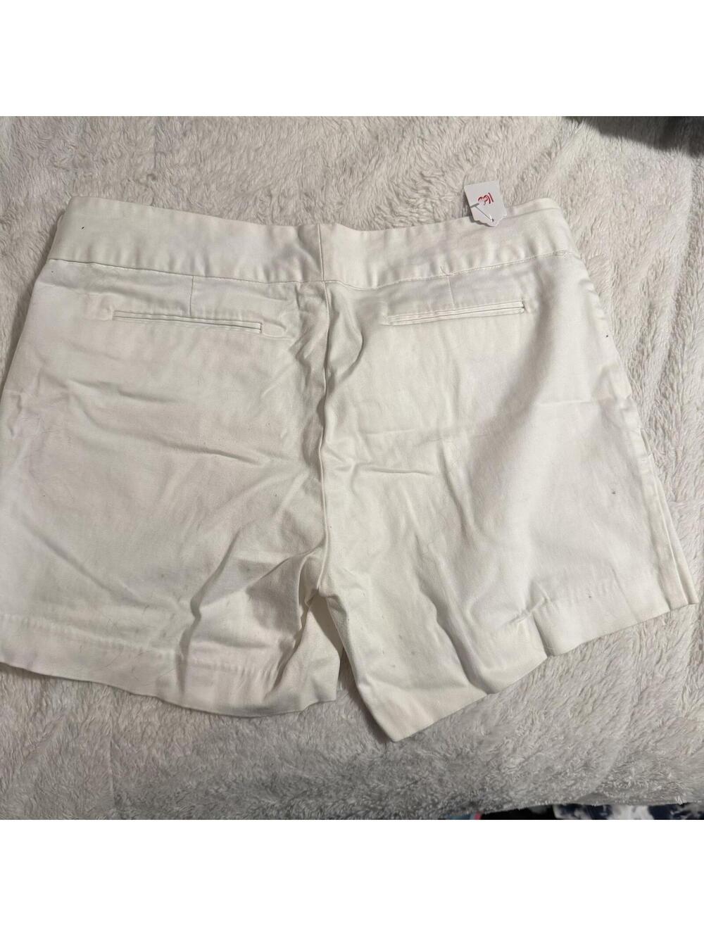 The Limited Women's White Cotton Blend Shorts Size 12